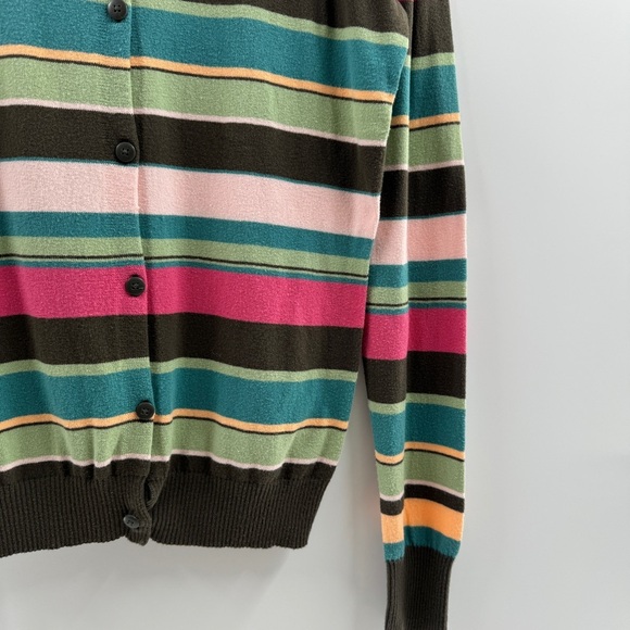 Cherokee Multi-Stripe Button-Up Sweater Size Small NWT - Picture 3 of 7